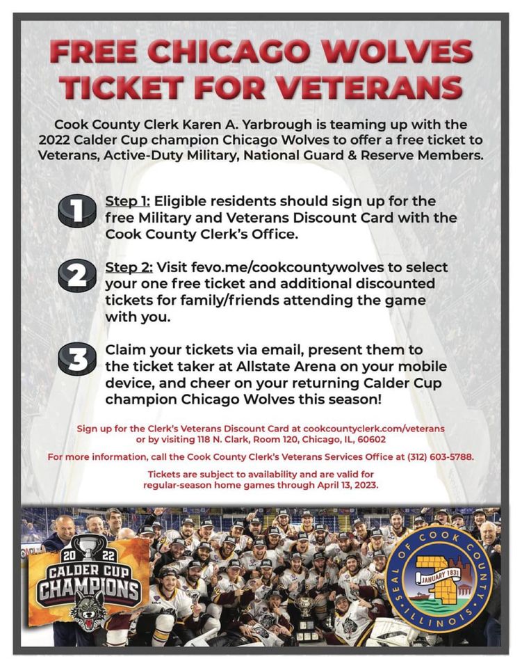 Wolves Tickets for Vets