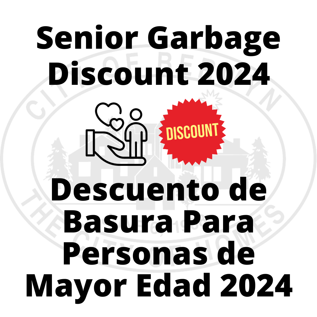 Senior Garbage Discount 2024