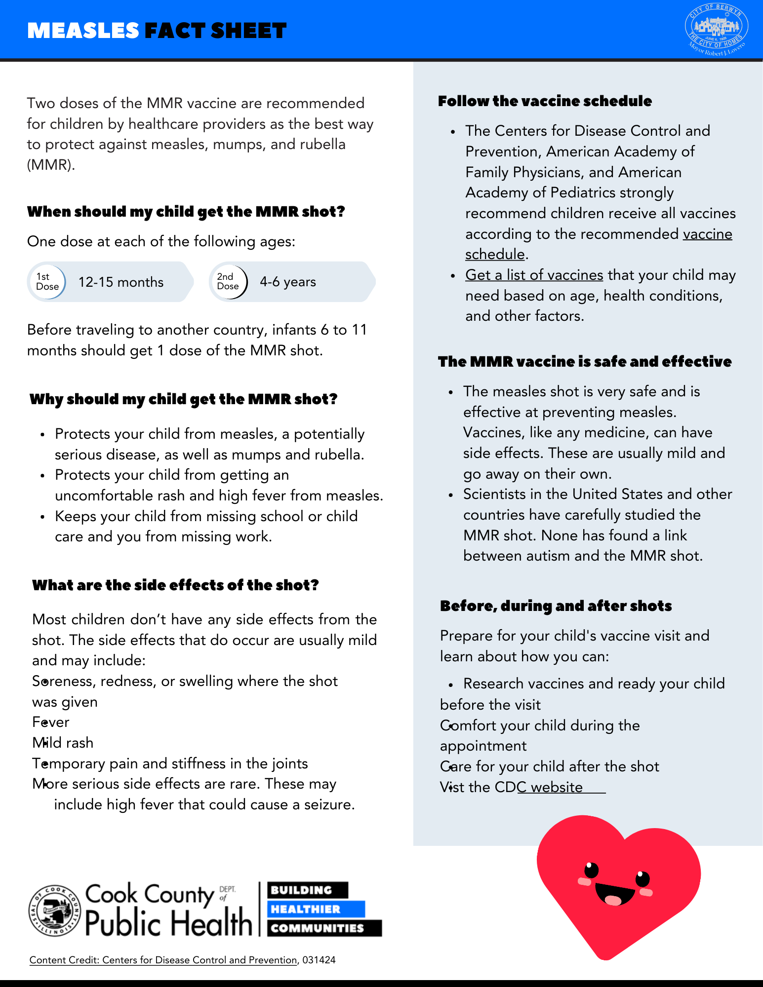 Measles Fact Sheet Page 2