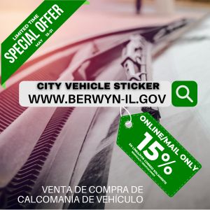 City Vehicle Stickers Early Bird Sale Begins May 15