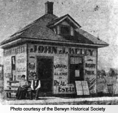 Kelly shack - Photo courtesy of the Berwyn Historical Society