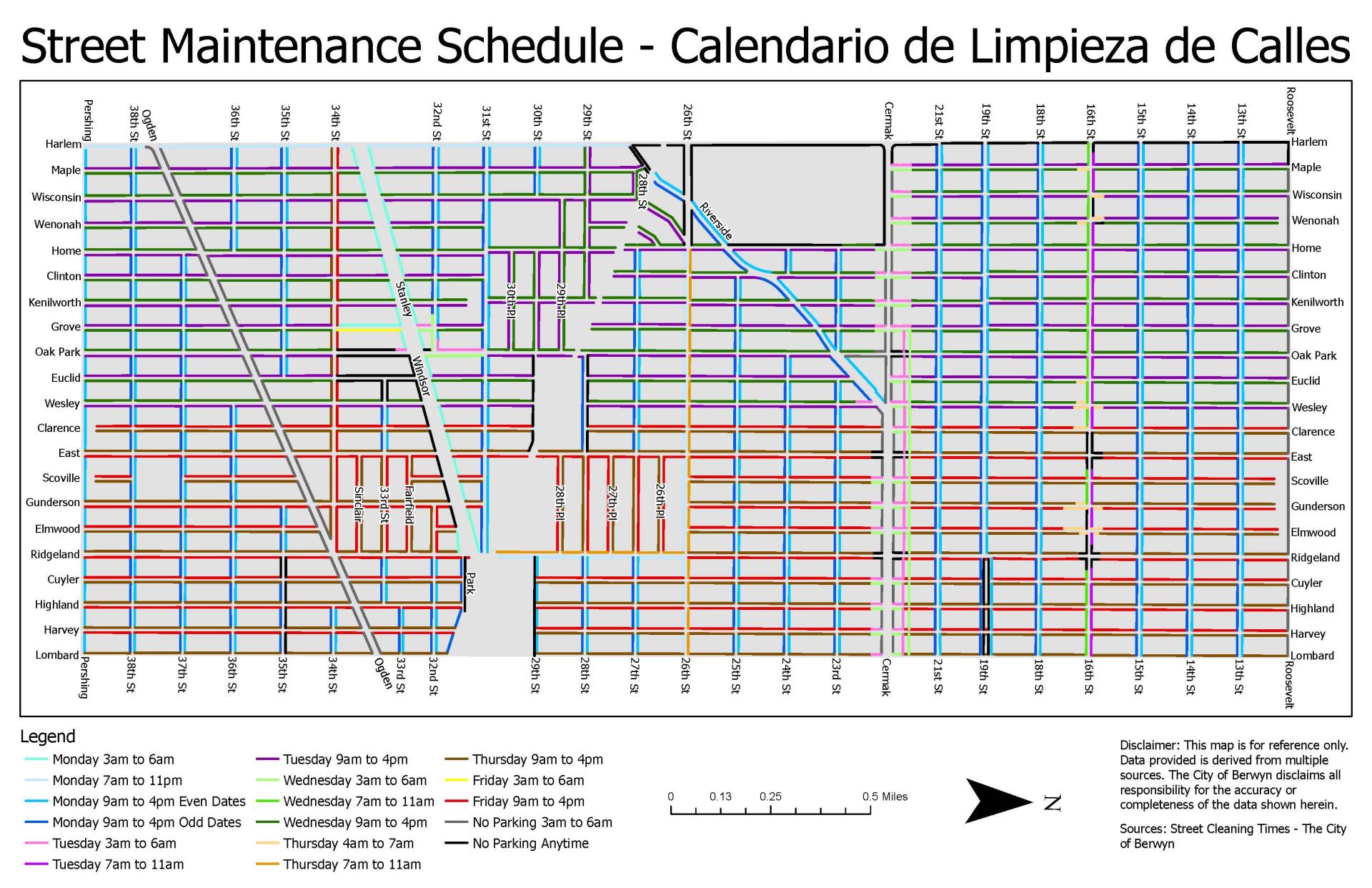 Street Maintenance Schedule